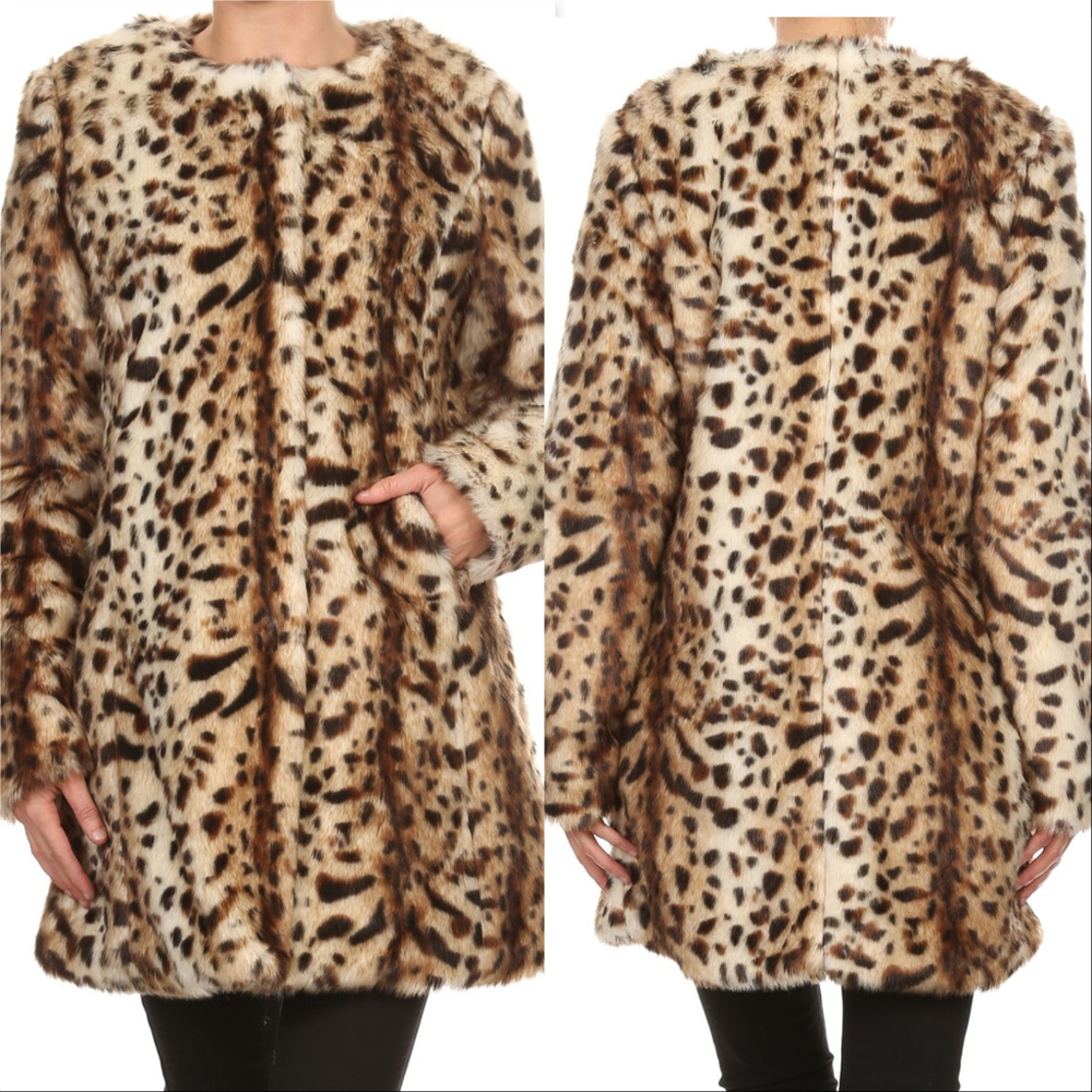 🛑LAST 1🛑TOP FALL 2018 TREND LEOPARD COAT - Picture 3 of 4
